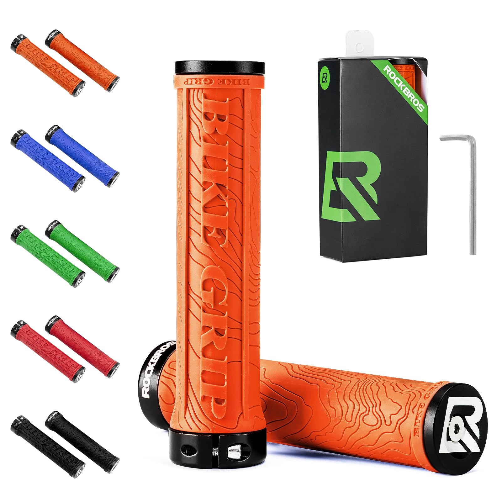 ROCKBROS Bike Handlebar Grips Single Lock on