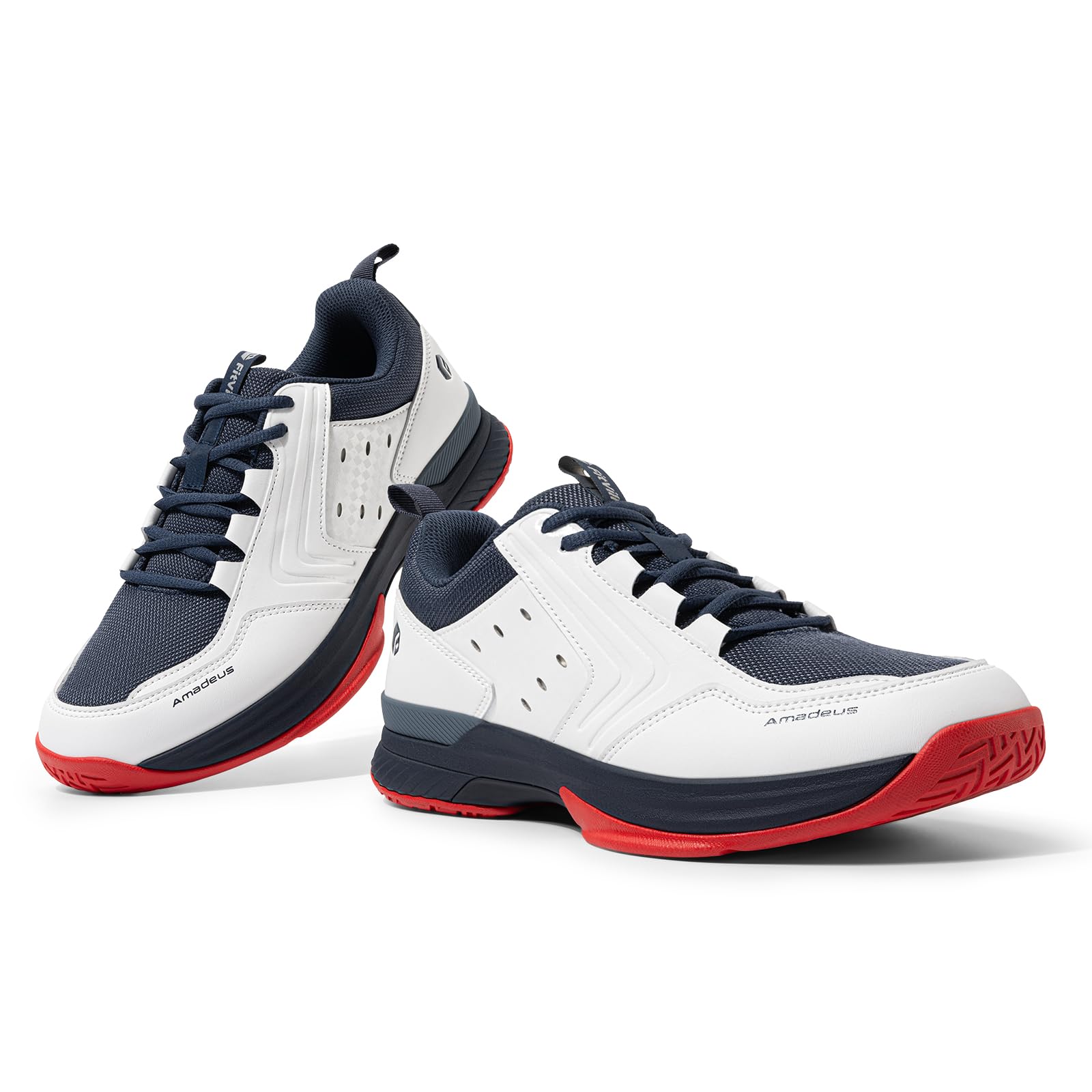 FitVille Tennisschuhe Herren Extra Weit Sportschuhe Atmungsaktiv Badminton Schuhe Bequeme Fitnessschuhe Sneaker Gr.40-50