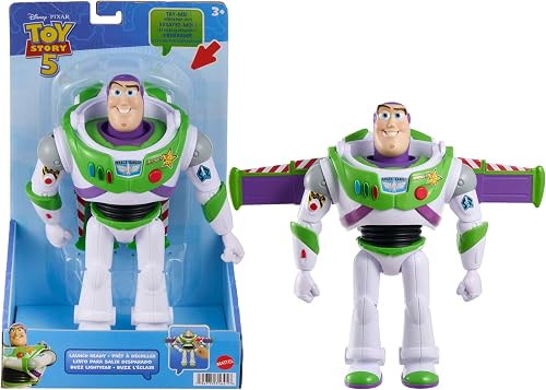 ​Mattel Disney and Pixar Toy Story 5 Figure, Large Scale Launch Ready Buzz Lightyear Figure, 10 Inch Movie Design 12 Points Articulation, JKV39