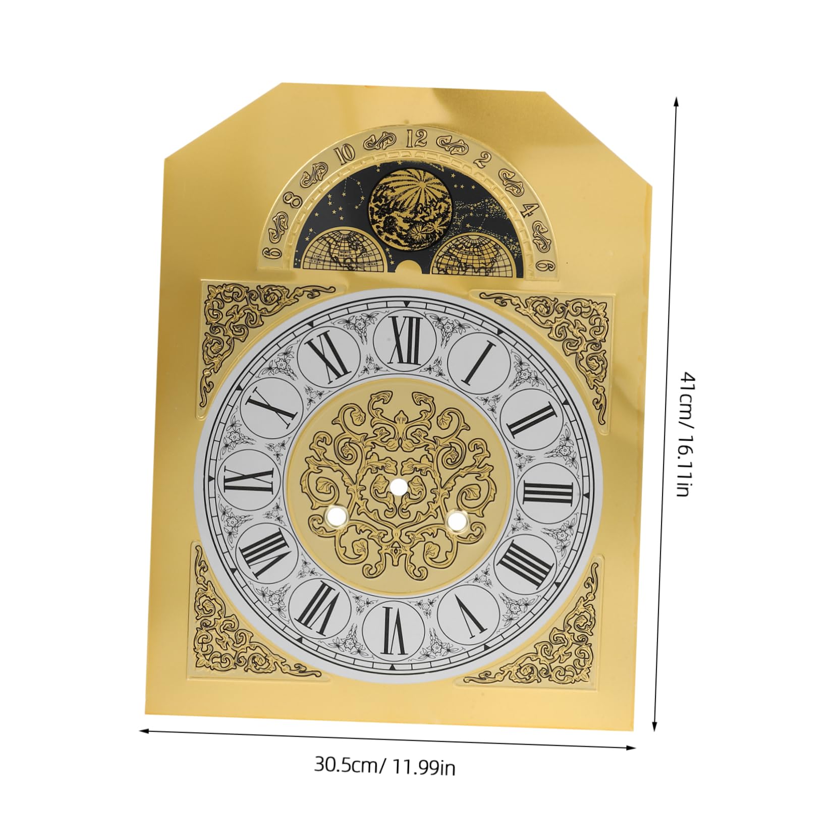 Uhrwerk Goldfarbenem Zifferblatt Arabischen Ziffern mit Metall Stilvoll Langlebiges Quarzwerk Widerstandsfähig für Selbstgemacht Wanduhr für Wohnkultur