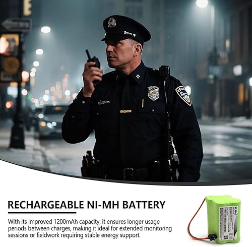 Miniatura 5 de elxjar Paquete de 2 baterías Ni-MH de 4.8 V 1200 mAh para Uniden Bearcat BP-120 BP-150 BP-180 BP-250 BC245XLT SC140 SC150 SC180 SC200 RadioShack
