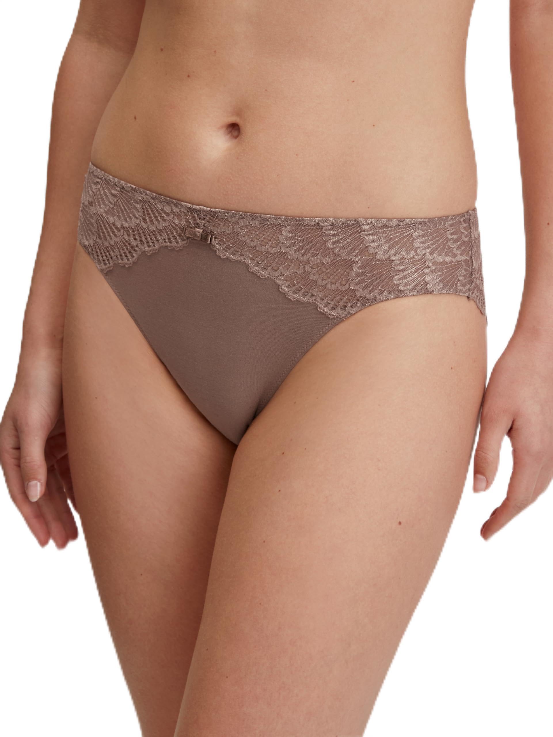 CALIDA Modal Sense Slip Damen, Regular Cut, mit floraler Spitze