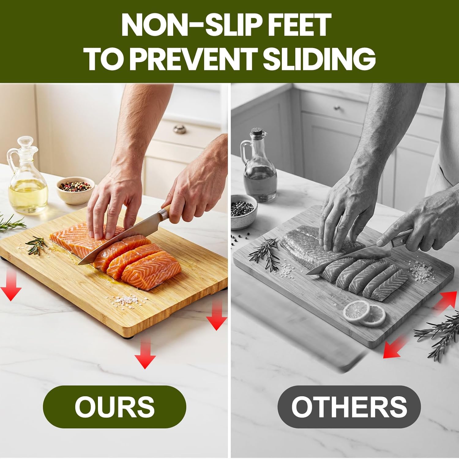 Cutting Board Compatible with Ninja Foodi SP101 SP100 SP201 SP301 SP351 Air Fryer Toaster Oven, Heat Resistant Cutting Board Compatible with Ninja Foodi Air Fryer Convection Oven, Create Storage Space