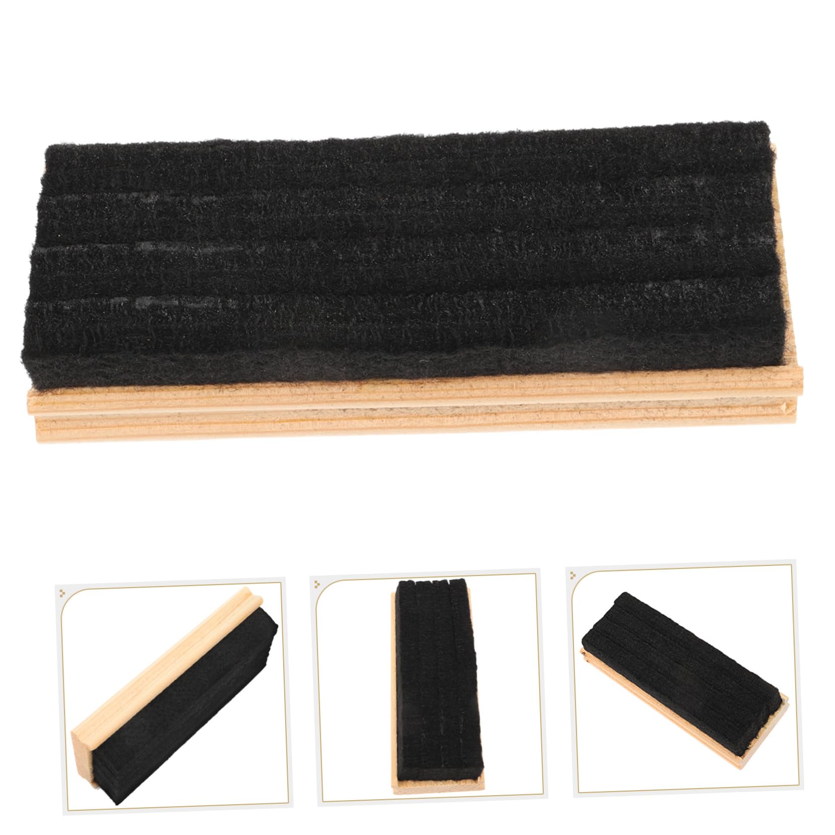Angoily 4 Ensembles Effaceurs De Tableau Bois Avec Feutre De Lot De Effaceurs De Craie Poussière Pour Nettoyage Des Tableaux Éducatifs 5 Pièces * 4