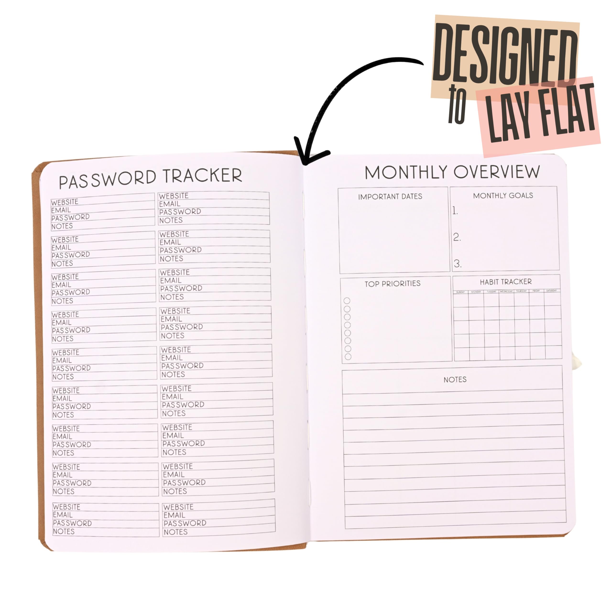 kellofaplan Agenda di lavoro, senza data, 12 mesi, formato A5, marrone chiaro, organizer professionale, carta da 40,8 kg (marrone)