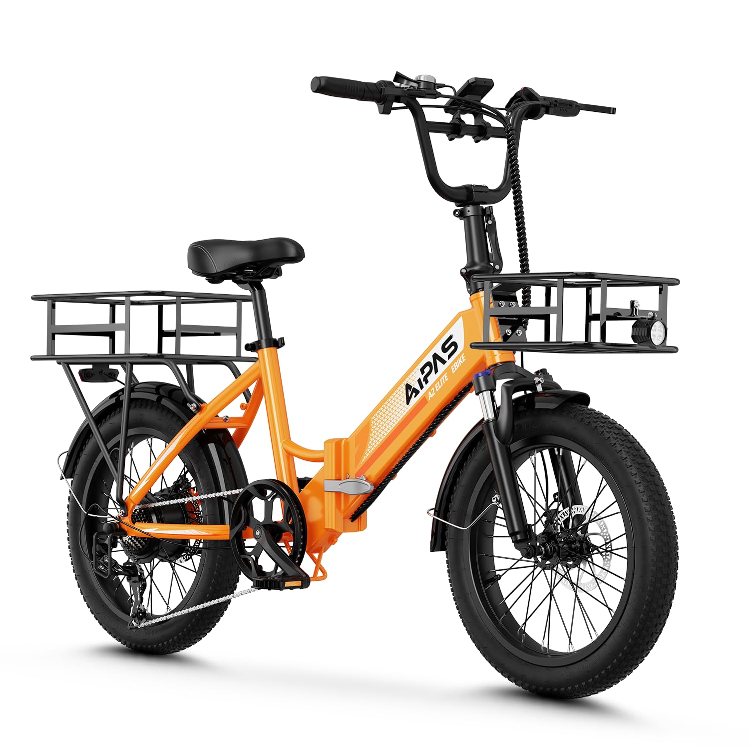 Aipas A2/A4 Folding Electric Bike for Adults, 20' Fat Tire Step-Through