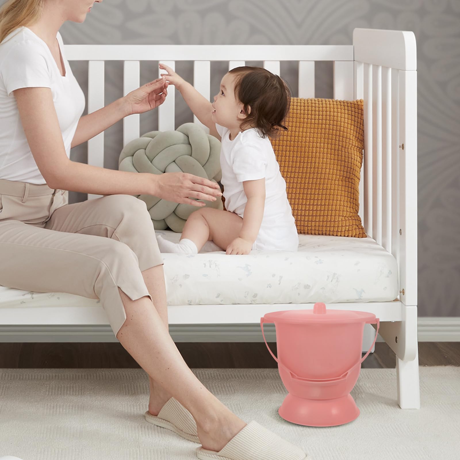Przenośny pisuar nocny o pojemności 4 l z pokrywką – unisex nocny mocz dla seniorów i kobiet, łatwy do czyszczenia, wygodny, idealny do użytku domowego, przyjazna w podróży Sputacchiera.