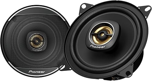 PIONEER TS-A1081F, altavoces coaxiales de audio para automóvil de 2 vías, rango completo, calidad de sonido clara, fácil instalación y respuesta de