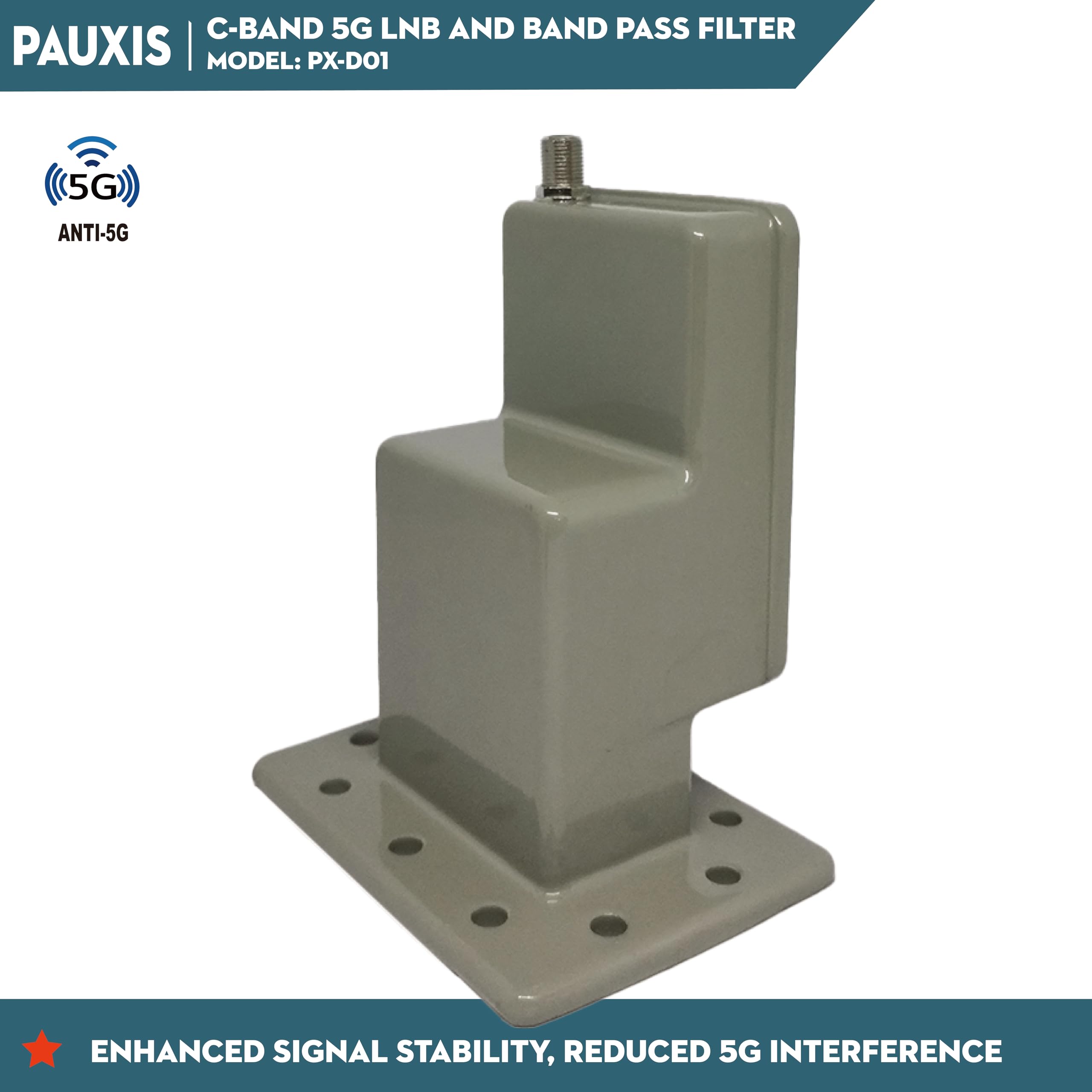 Bande C LNBF Single POLARITY SORTIE LNBF 5G LNB