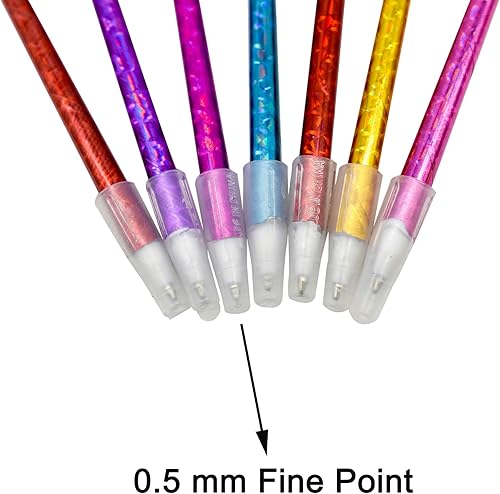 Miniatura 4 de Maydahui 12 bolígrafos de muñeca con tinta de gel azul para escuela, fiesta, oficina