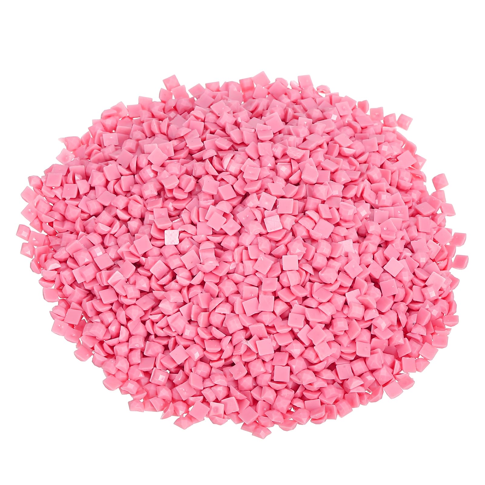 PATIKIL 10000 Pcs Diamond Art Painting Beads, Square 5D Diamond Art Painting Drills Accessories Resin Flat Bottom Rhinestones for Gem Replacement, Bead, DIY Craft (Pink)