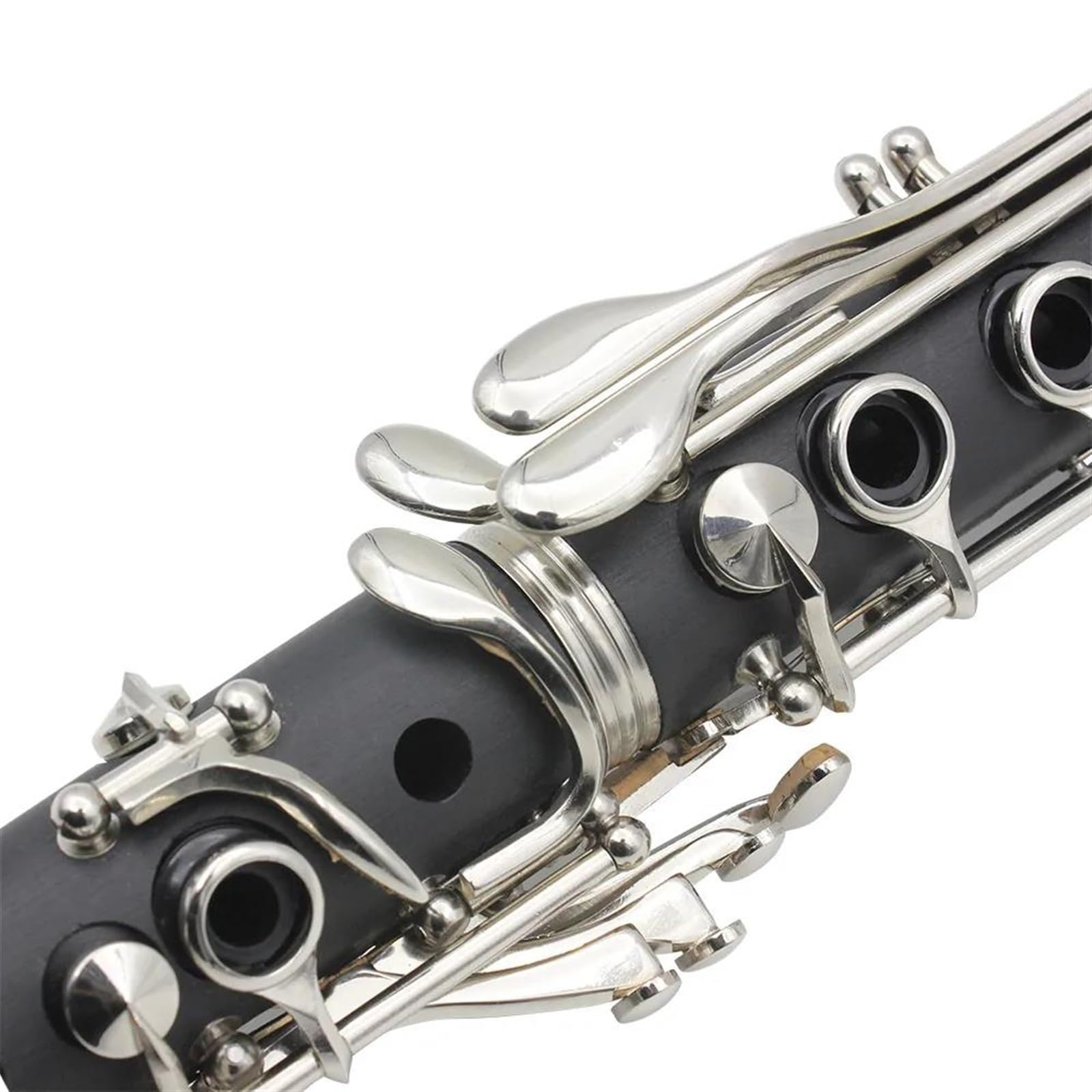 Buffet Clarinetto Sib Clarinetto Professionale Per Esibizioni In Concerto Clarinetto A 17 Tasti Con Kit Per Clarinetto Ance Accessori(White)