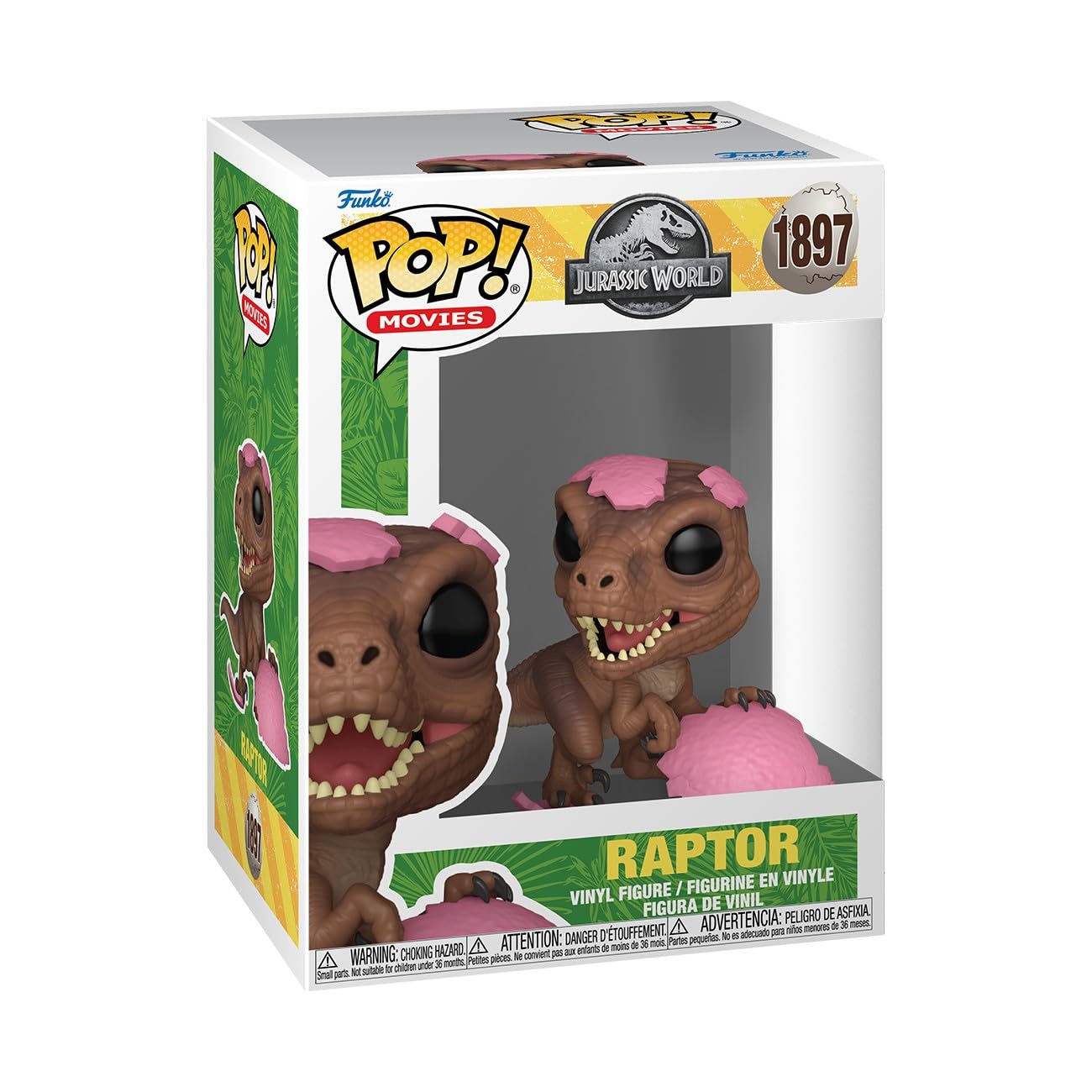 Funko Pop! Movies: Jurassic Park SPRG, Raptor, Collectable Vinyl Figure, Gift Idea, Official Merchandise