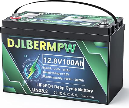 12V 100Ah LiFePO4 Lithium Trolling Motor Battery, 100A BMS,15000 Deep Cycle