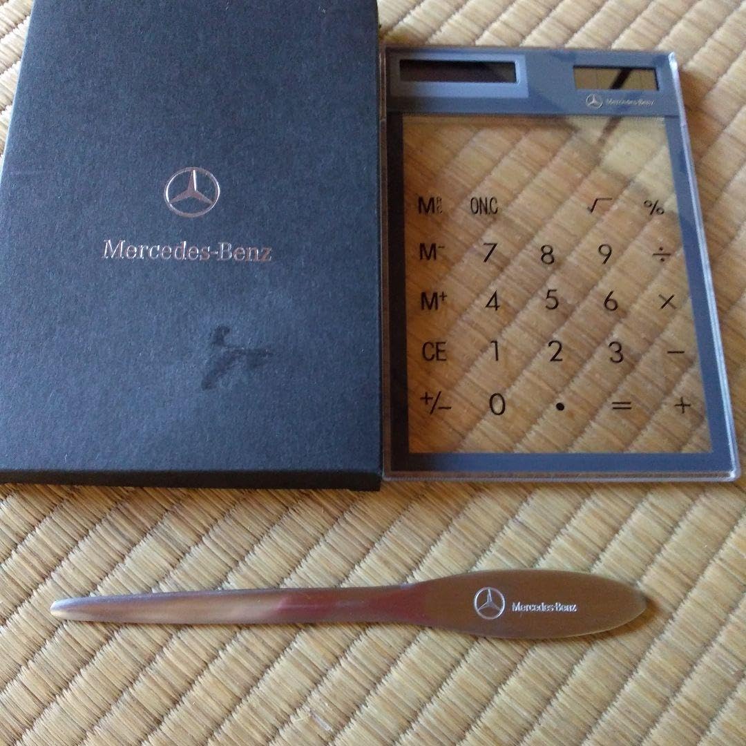 Amazon.co.jp: メルセデスベンツノベルティグッズ 電卓 ペーパーナイフ
