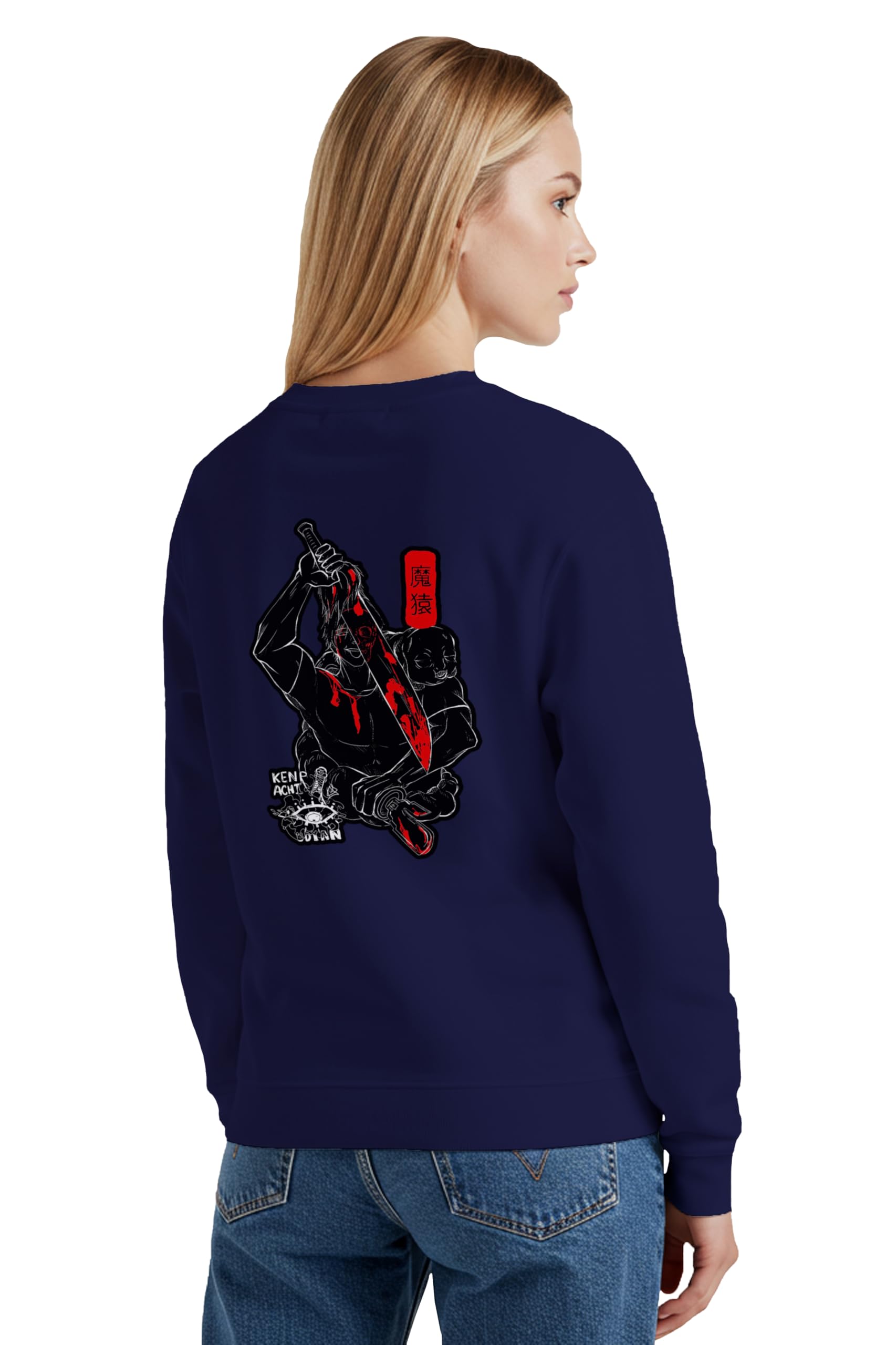 buy that trendz Winter Sweatshirt for Women Blood Reckoning Graphic Printed Round Neck Regular Fit Cotton Blend Gen Z Casual Sweatshirt-picture-25