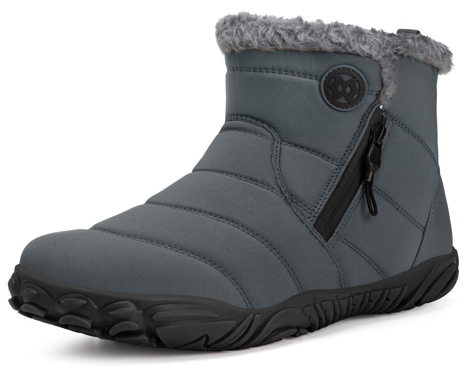 Stivali Invernali Barefoot Uomo Donna Scarpe Neve Caldo Comode Stivaletti Scarponcini con Wide Tox Box