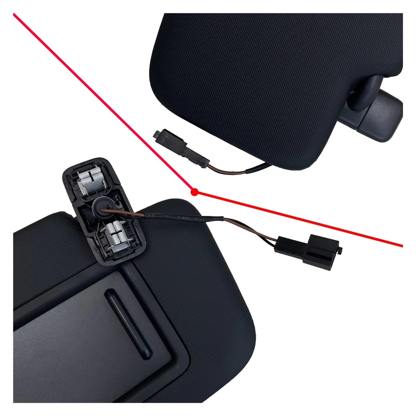 Fahrerseite Sonnenblende Für VW Für Golf 7 Auto-Sonnenblende | Für Passat B8 CC Für Jetta MK7 5GG857551 5GG857552 Sonnenblende Panel Mit Make-Up Spiegel(1 Paar)