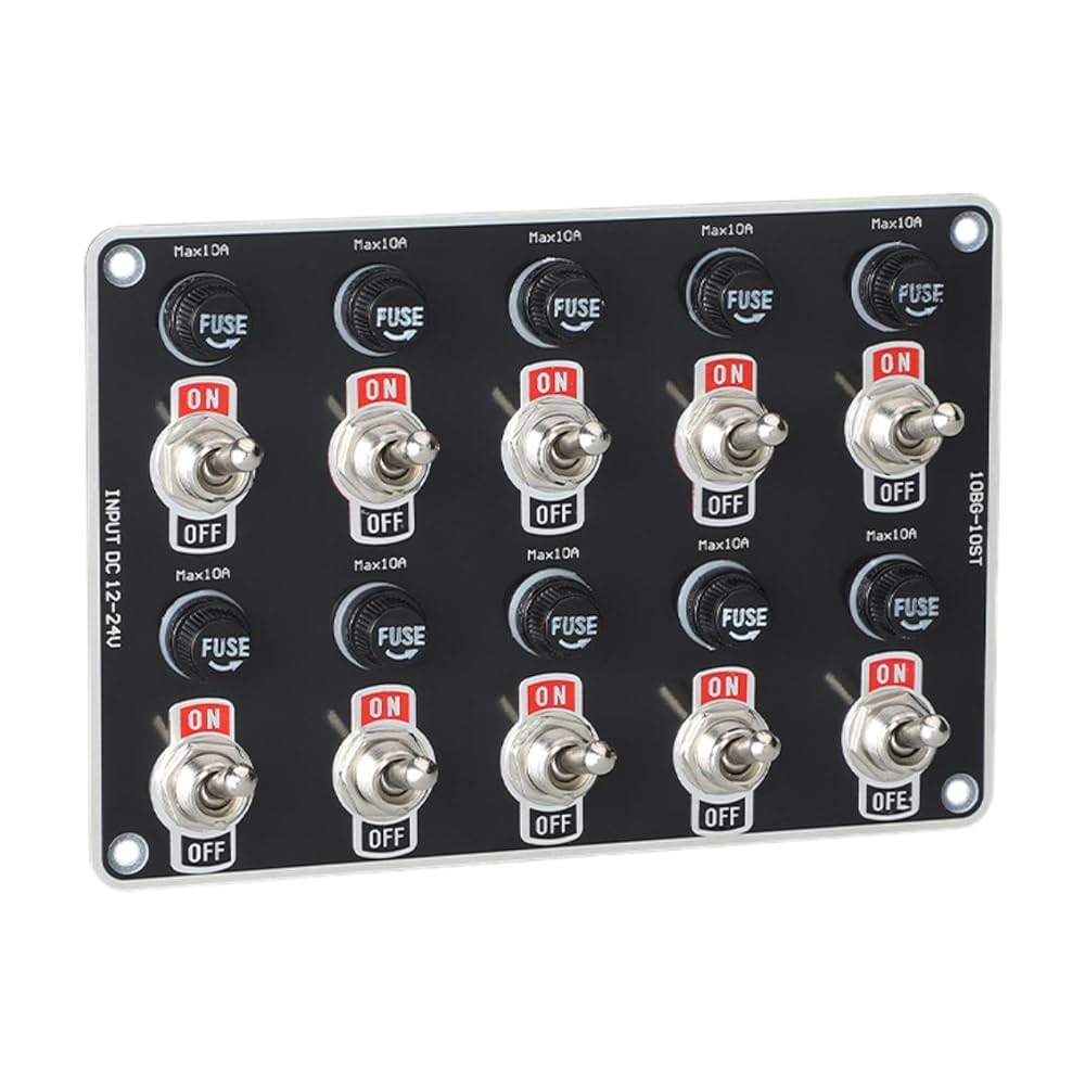 Amazon.com: Okiyakusama 10 Gang Toggle Switch Panel for