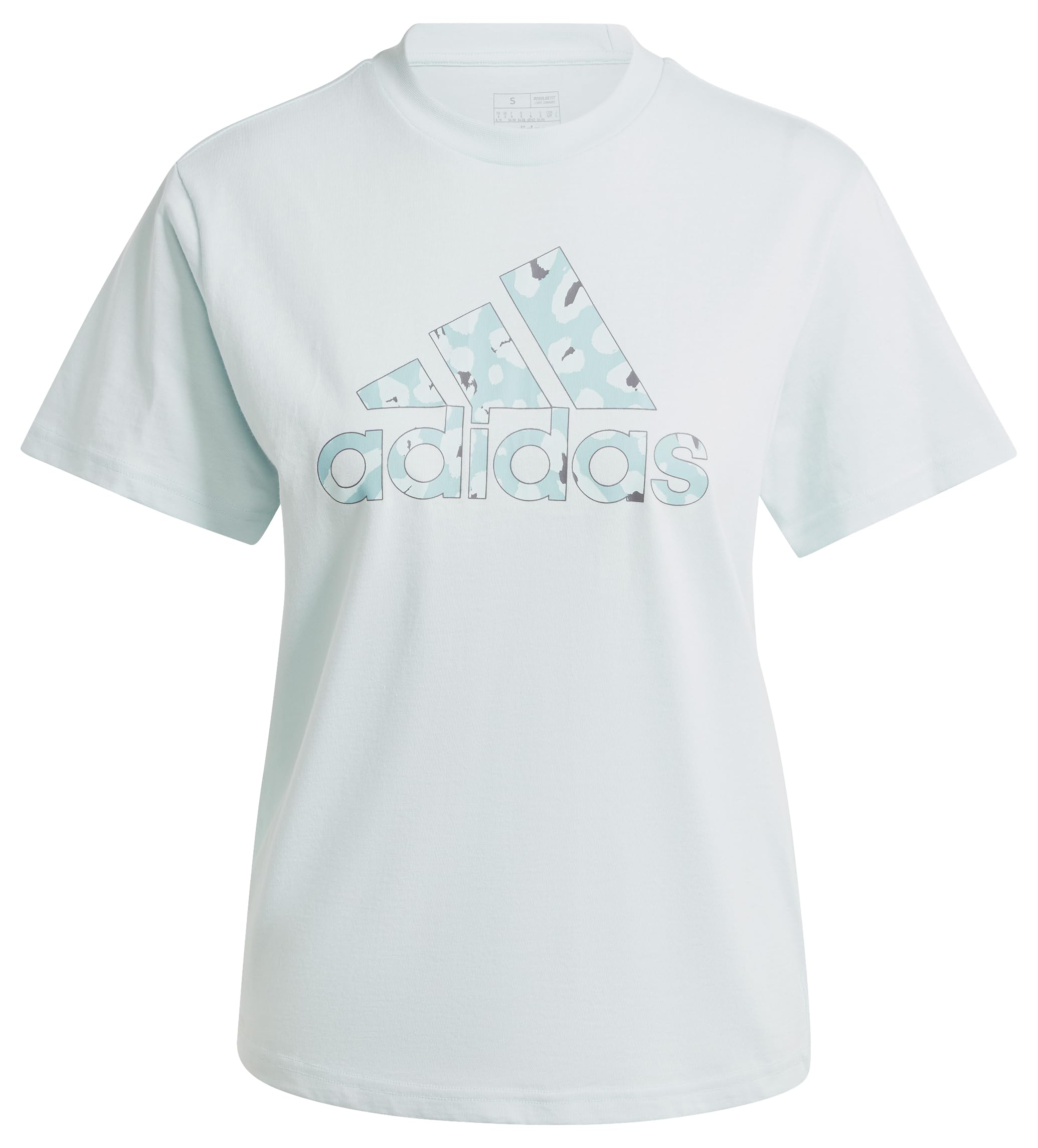 adidas Women's Animal Graphic TEE, Halo Mint, S