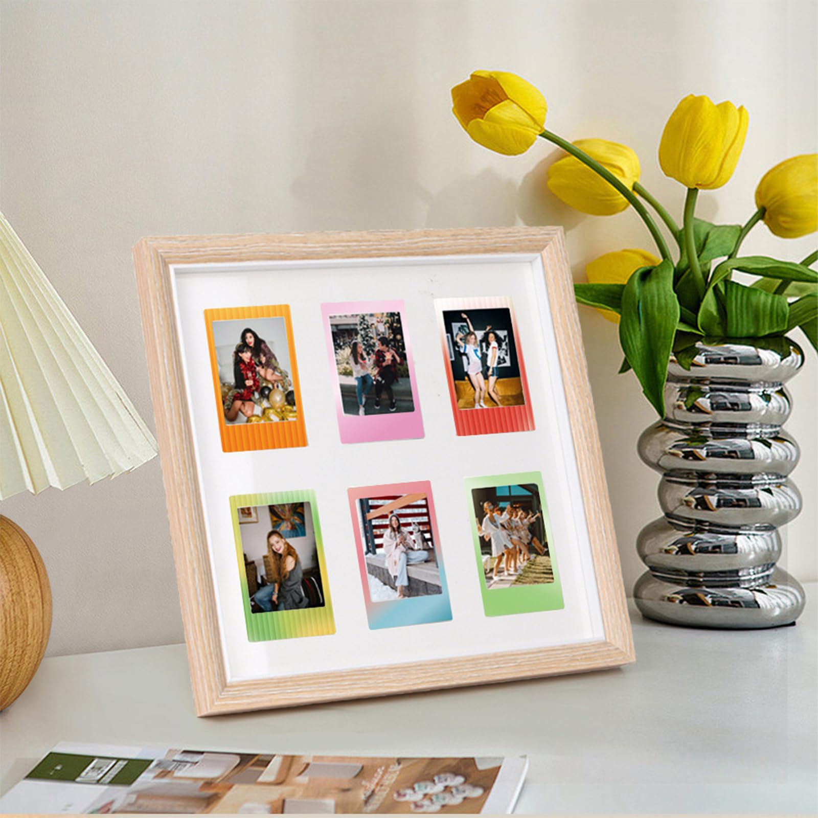 FOSDICK 60Pcs Photo Border Stickers, Lovely Mini Film Frame, 3 Inch Decoration Compatible With FujiFilm Instax Mini 12/11/9/8/7S/70 - Image 4