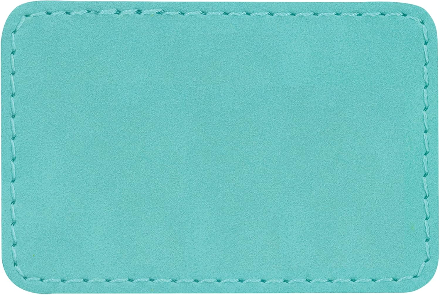 Rectangle Laserable Leatherette Patch with Adhesive, Blank Hat Patches, Glowforge Laser Supplies, Faux Leather, 25 Pack, Rawhide