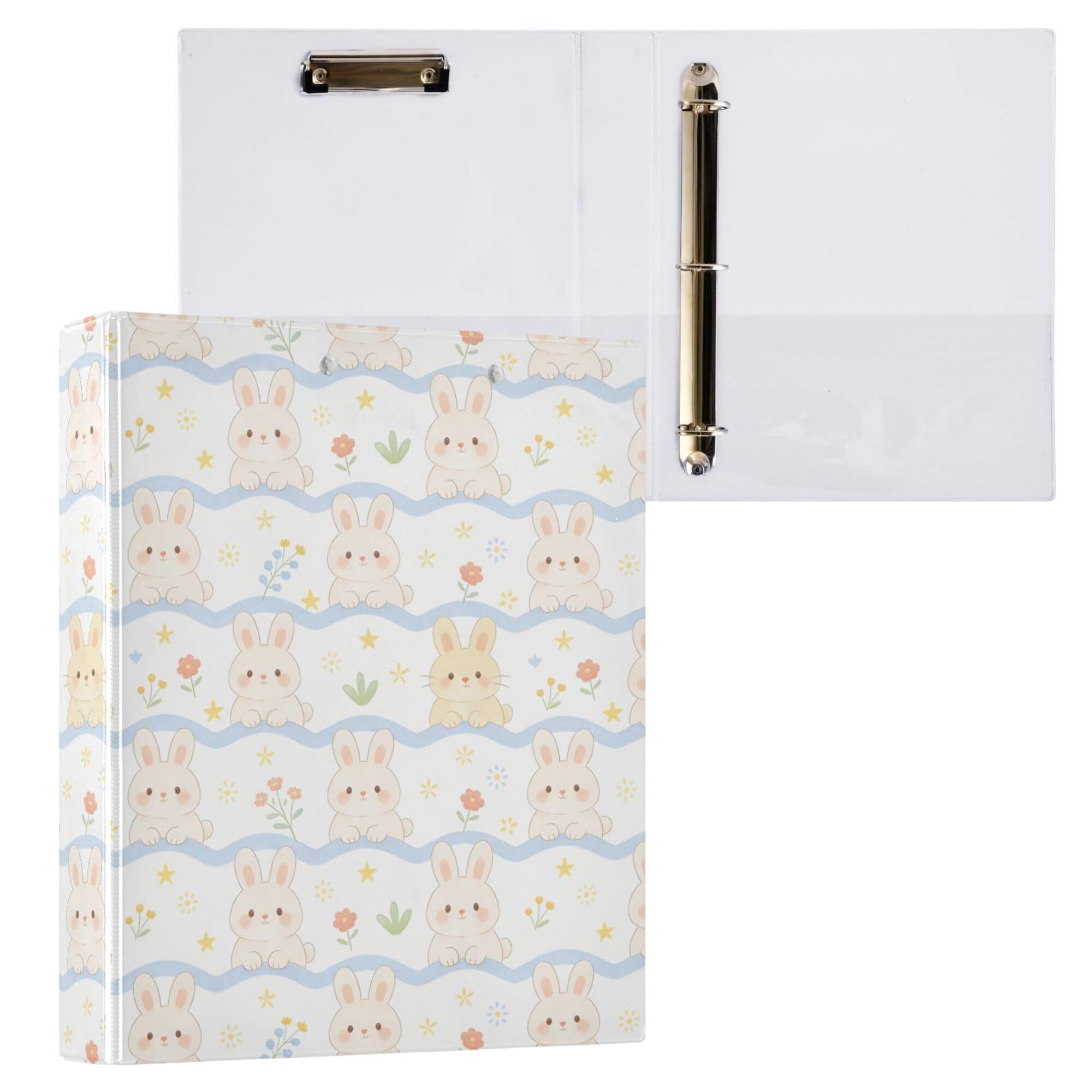 Raccoglitore a tre anelli da 1,5 cm e mezzo con tasche, confezione da 1/2 raccoglitori per studenti universitari con copertina rigida