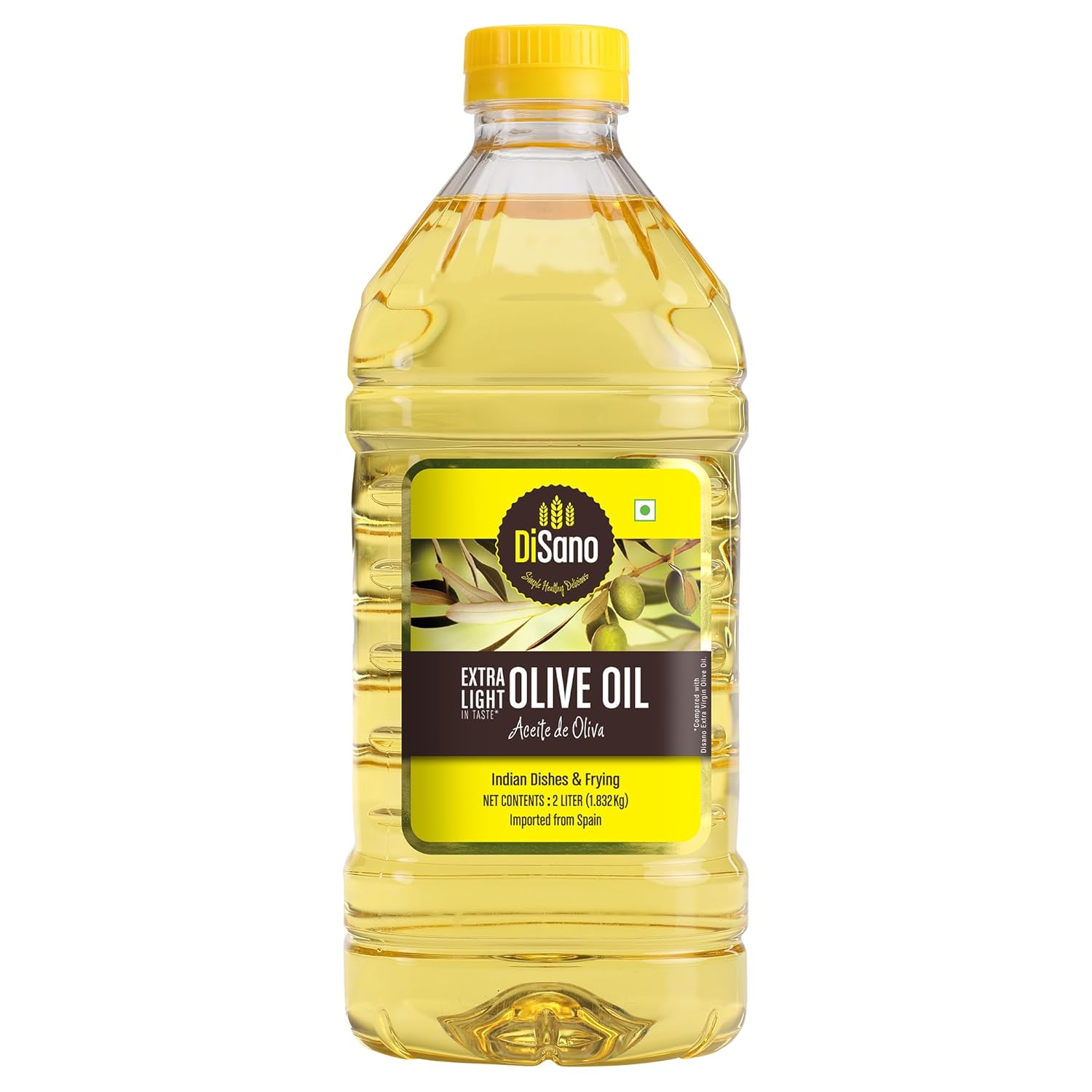 DiSano Extra Light Olive Oil 2L, Ideal for Indian Cooking DiSano Extra Light Olive Oil 2L, Ideal for Indian Cooking