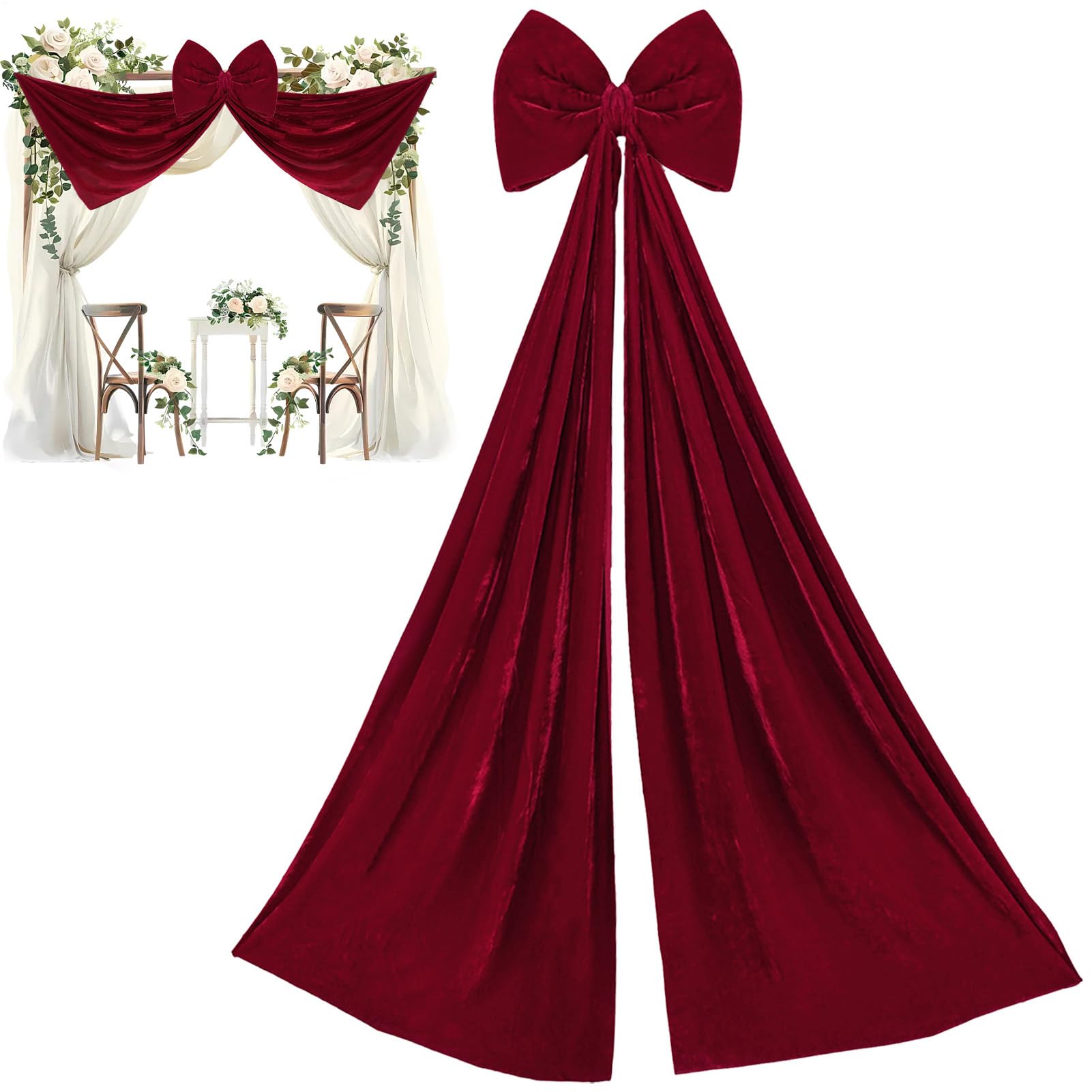 Lazo de Navidad de 178 cm para decorar bodas y fiestas en exteriores