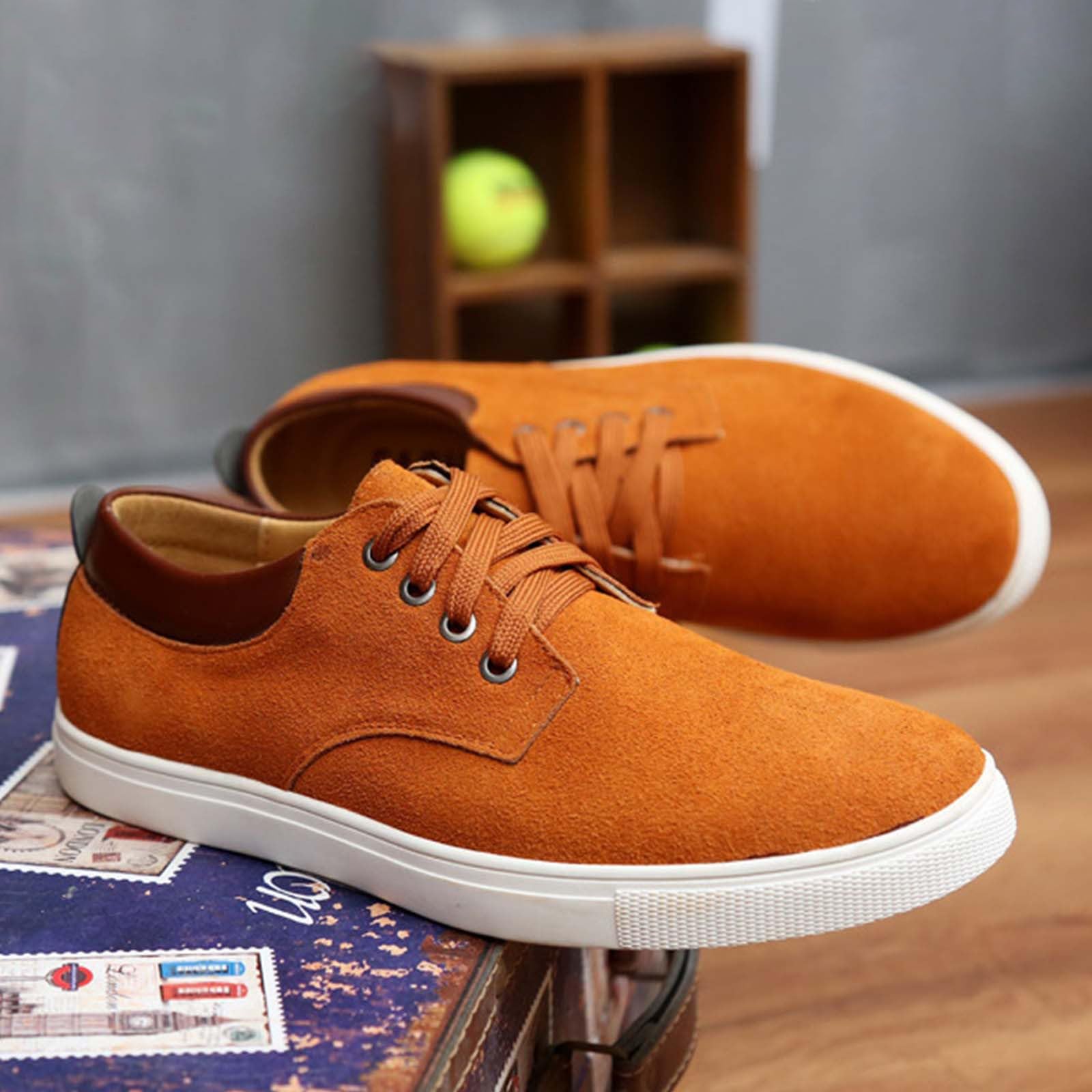 Herren Outdoor-Schuhe Gummi mit Dicker Sohle, rutschfeste Freizeitschuhe, Freizeitschuhe für Herren wasserdichte Schuhe Herren