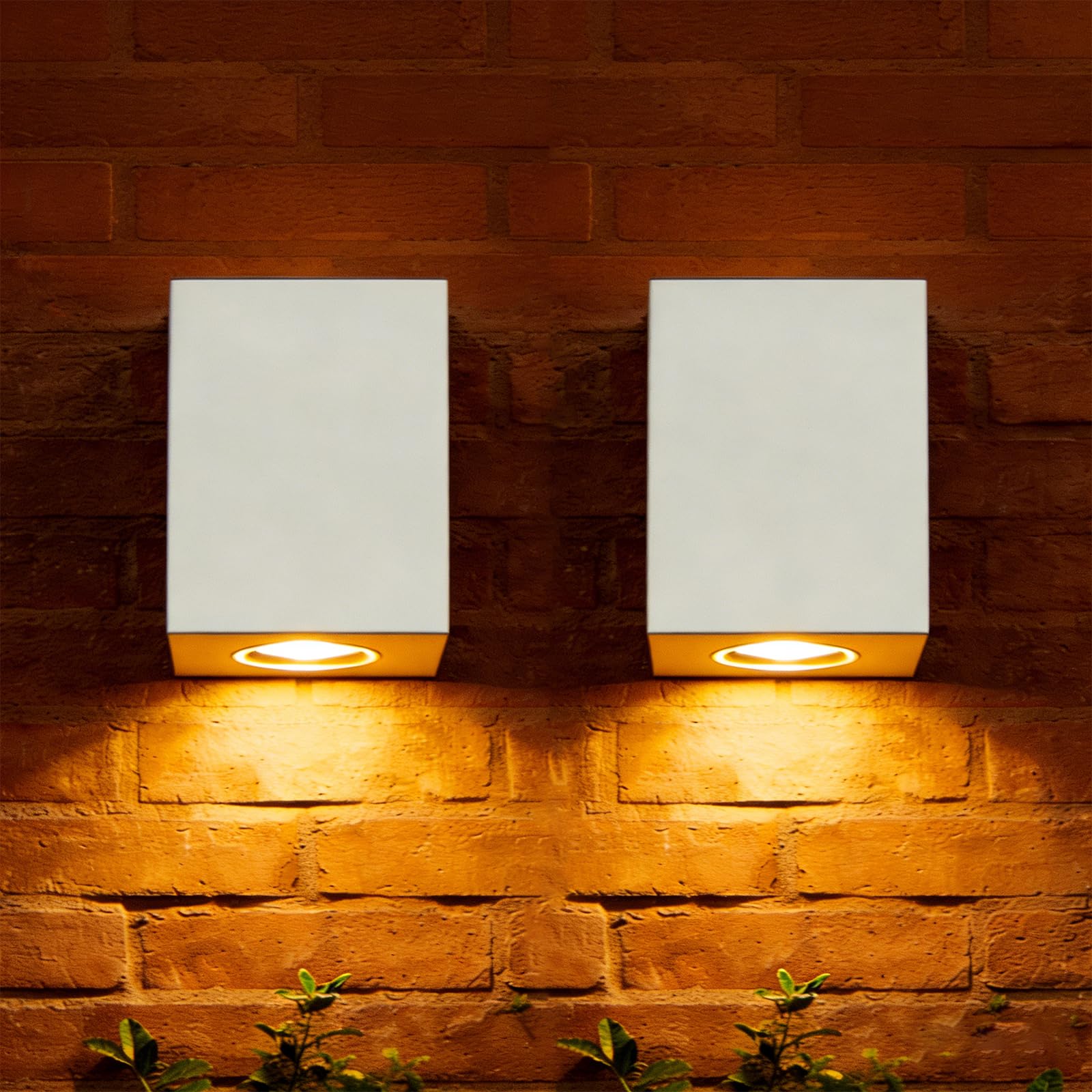 Maxled, Light is Led! 2 Pcs Indoor Outdoor Wall Lights Down Wall Light IP54 Outside Lights GU10 Outdoor Wall Sconce for Interior or Exterior Hallway Corridor Garden Porch Patio Bulb not includld
