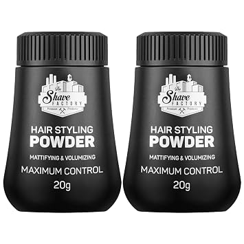 the shave factory Hair Styling Powder 20gr Mattifying Volumizing Powder with Maximum Control-Elegant Design, Ease Of Use