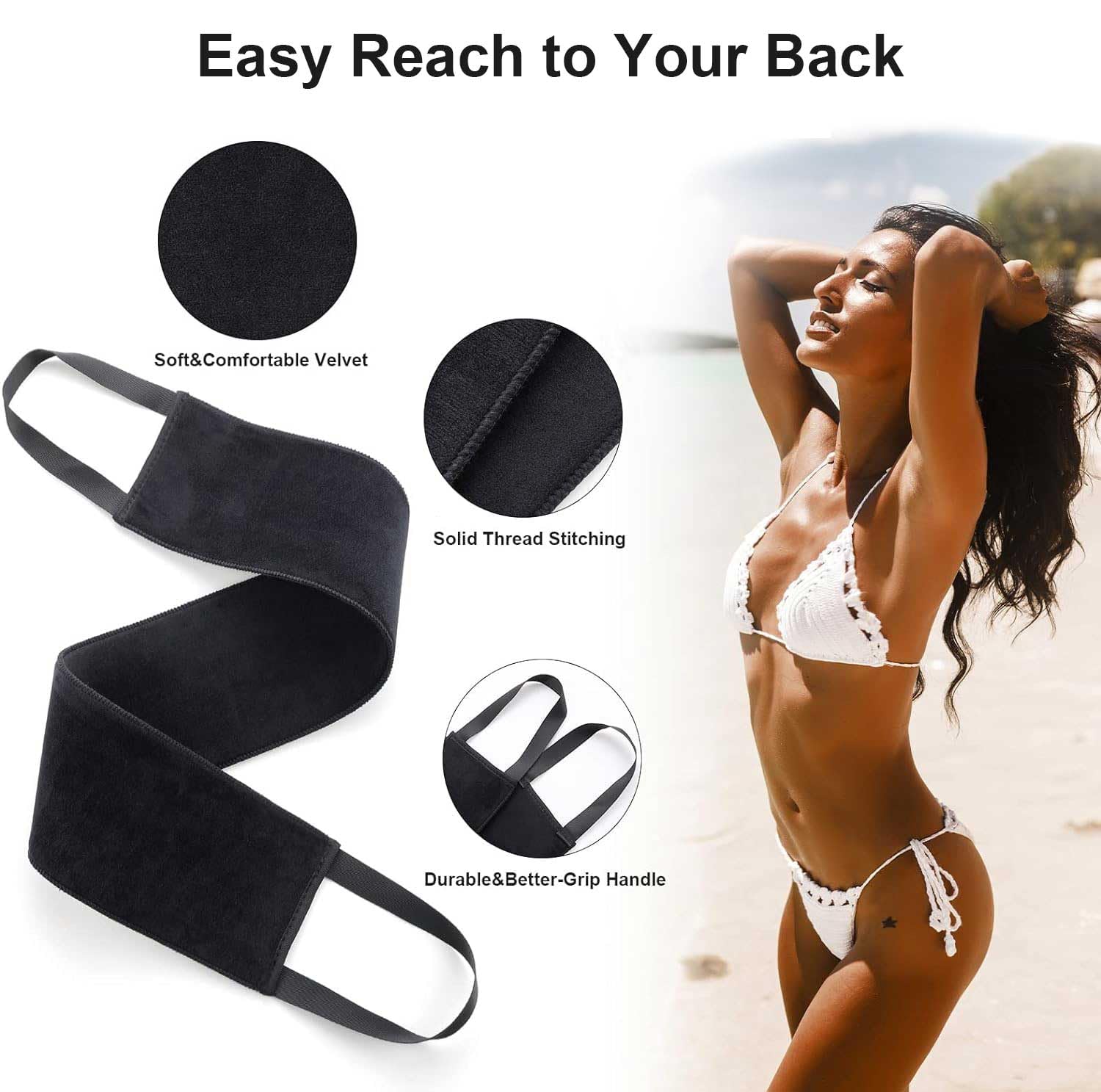 3 in 1 Kit Guanto Autoabbronzante Guanto per Autoabbronzante Self Tanning Mitt Applicatore Abbronzatura Spalma Crema Schiena Pennello Autoabbronzante Guanti Applicatore Crema Schiena