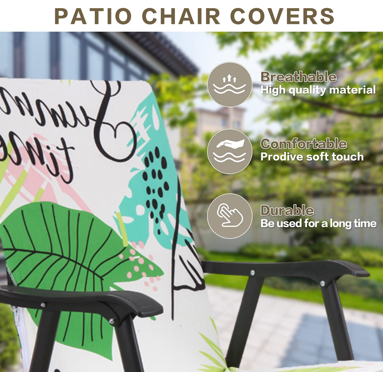 Deisy Dee Patio Dining Chair Covers Outdoor Steel