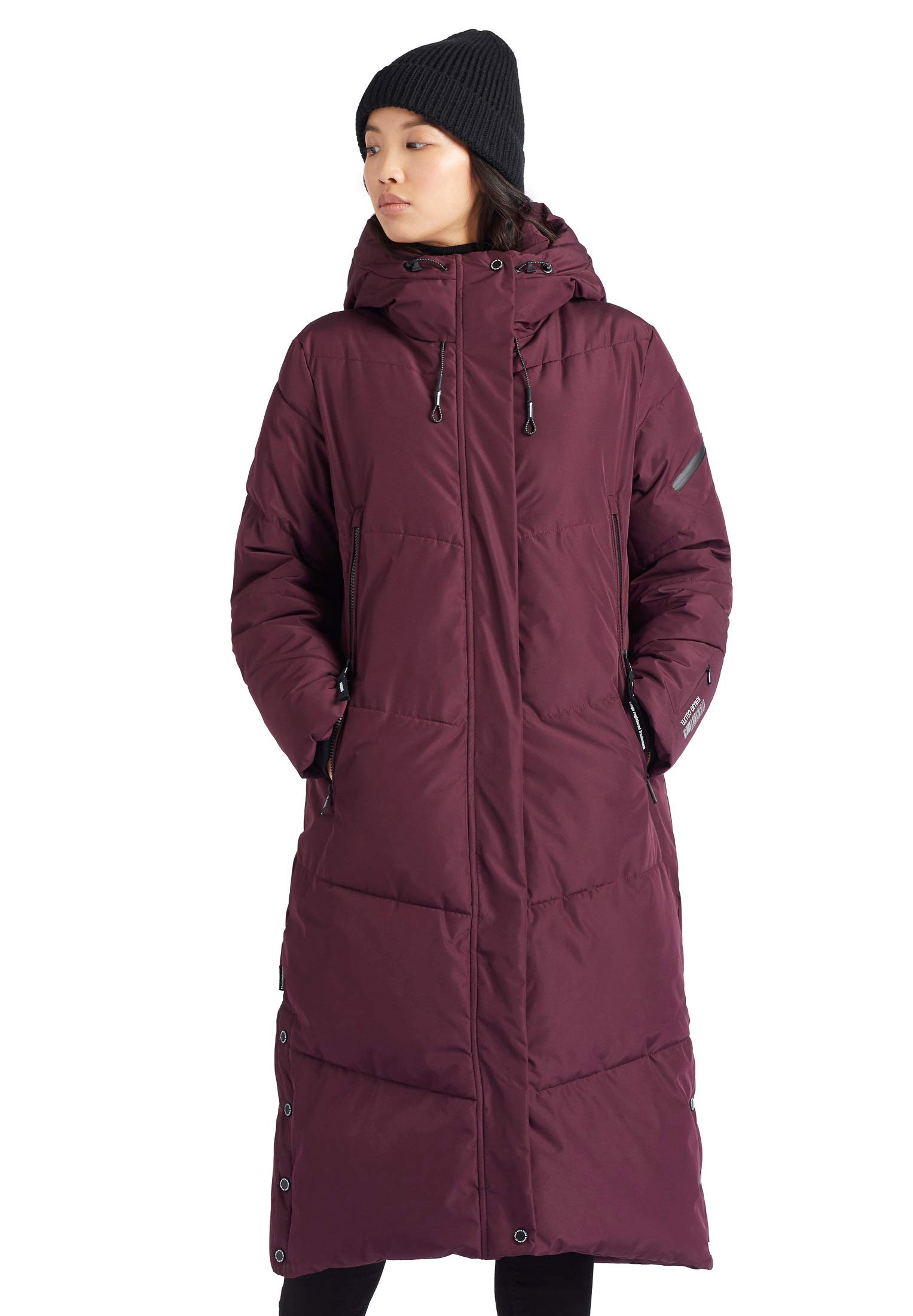Marikoo STEPP ZURARAA XVI - Cappotto invernale - dark red melange/rosso