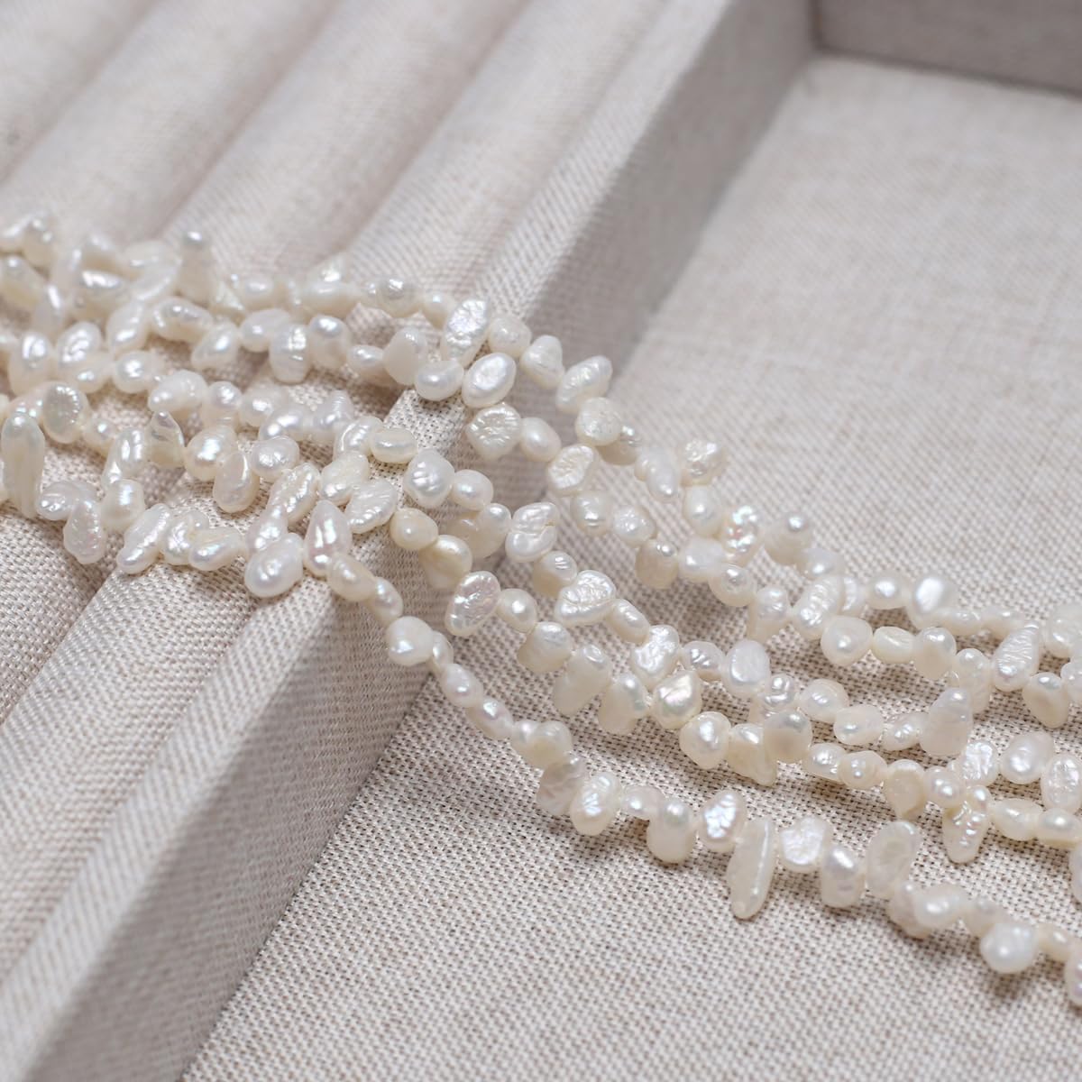 Natural Pearl Beads Irregular Cultured Freshwater White Pearl String Beads for Women Jewelry Making Necklace Craft Gift - Image 4