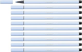 Rotulador premium STABILO Pen 68 - Caja con 10 unidades color azul hielo