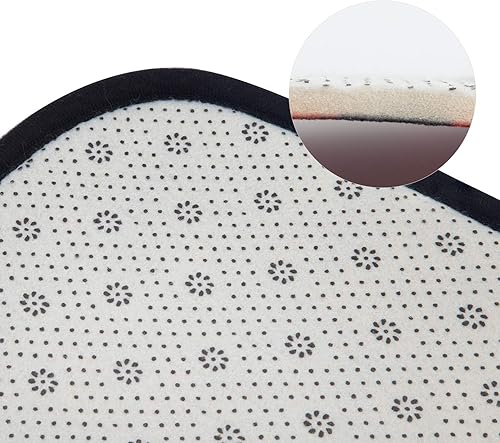 Miniatura 6 de Alfombra redonda antideslizante para niños, alfombra náutica residencial gris para sala de estar, comedor, cocina, decoración de alfombras de