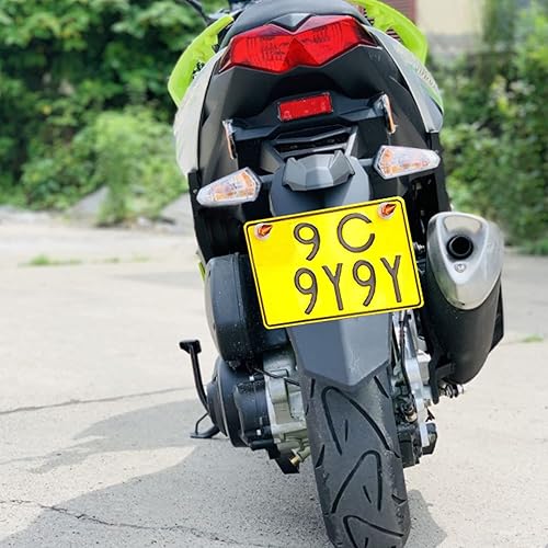 Miniatura 10 de Arenbel Spike - Kit de tornillos para placa de matrícula de motocicleta, marco de automóvil, tuercas para vehículos, motocicletas, camiones, SUV, 4