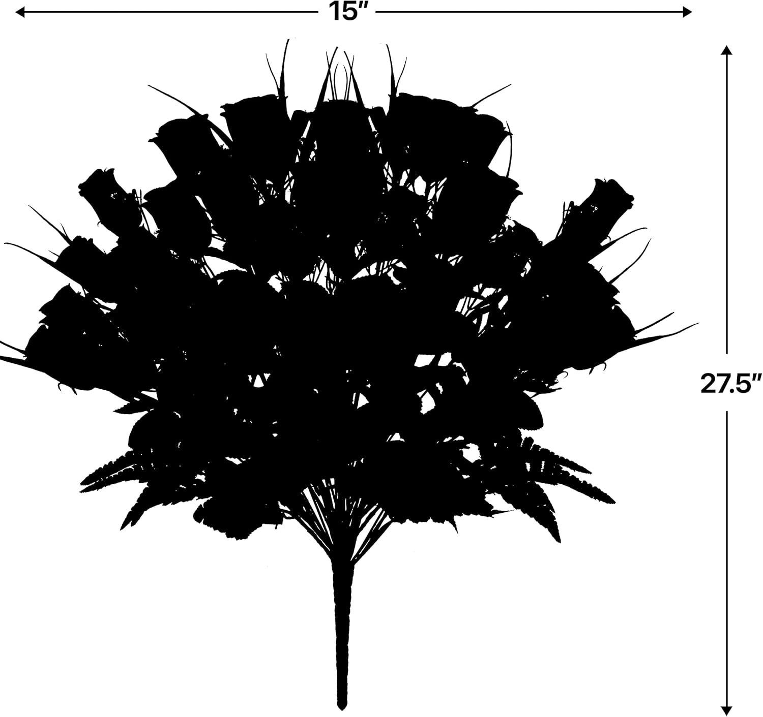Everlasting Silk Flowers Cemetery Flowers- Red-Roses Artificial Flowers for Graves & Memorials-Beautiful Arrangements for Headstones- Lifelike, Florist-Arranged Bouquet- Lasting & Non-Bleed Colors : Everything Else