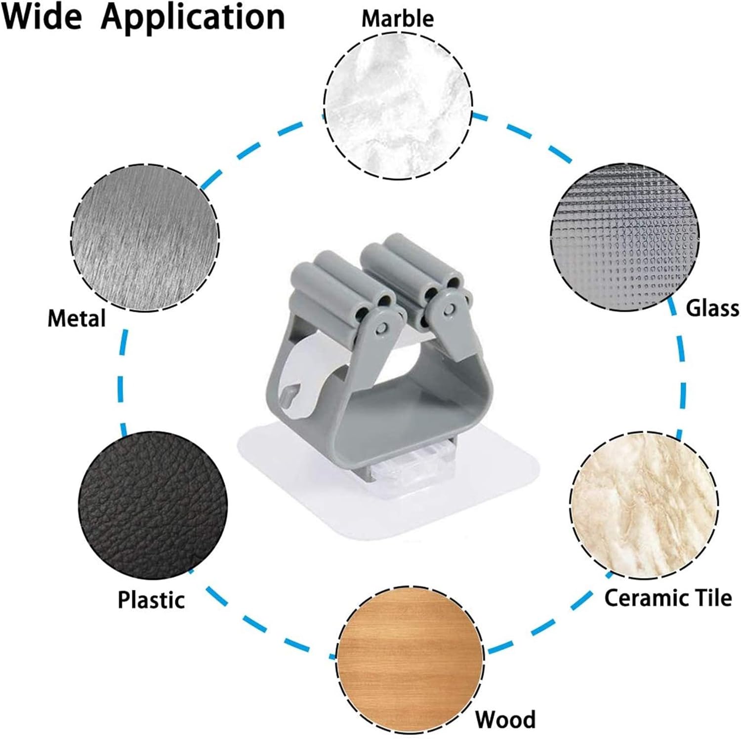 المميز - حامل لمساحة الموب، ذاتي اللصق دون الحاجة للمثقب للتثب... - view 4