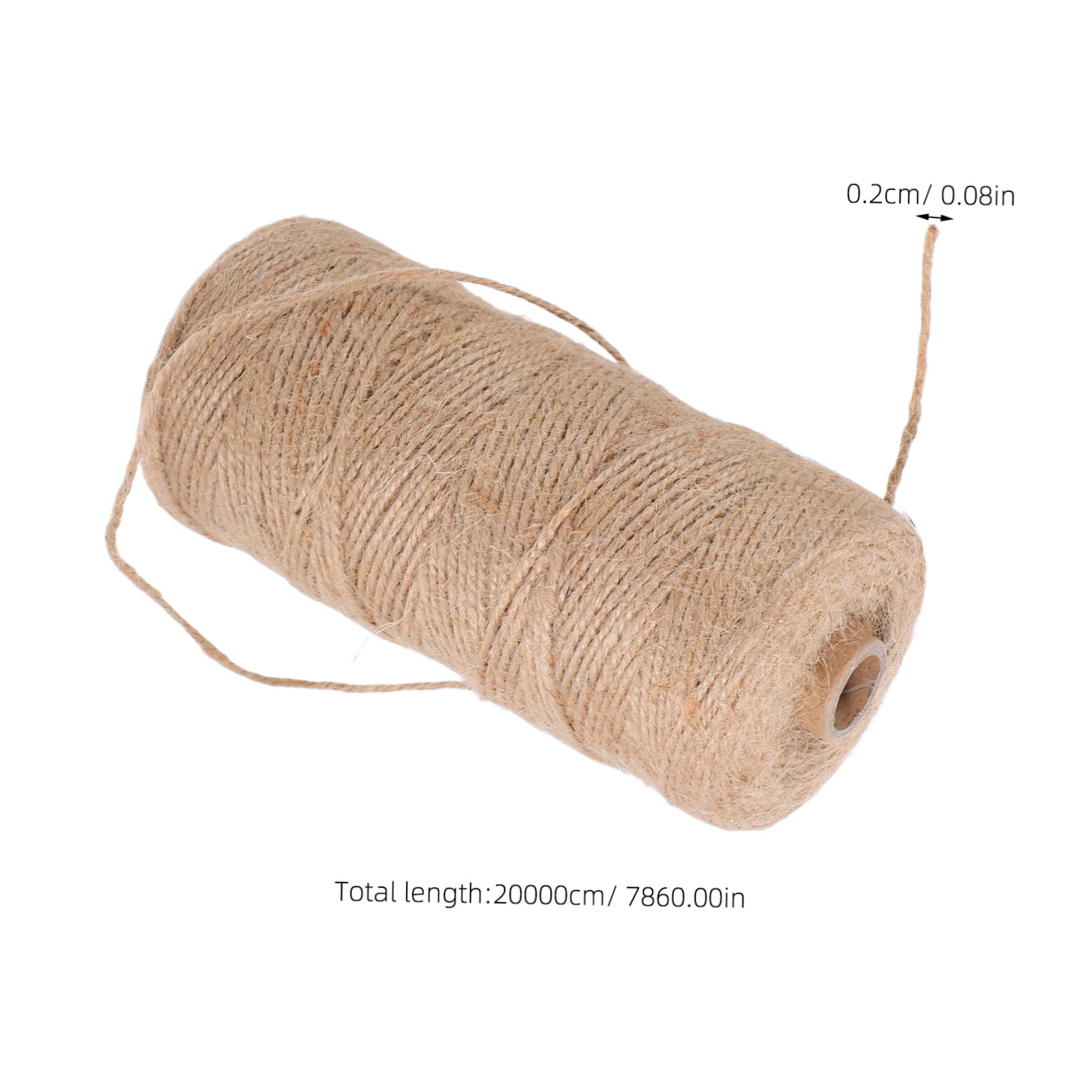 Balacoo 1 Roll Natural Jute Twine Thick String for Crafting Gardening Wrapping and Wedding Decorations Durable Strong Bundling Twine for Indoor and Outdoor Use
