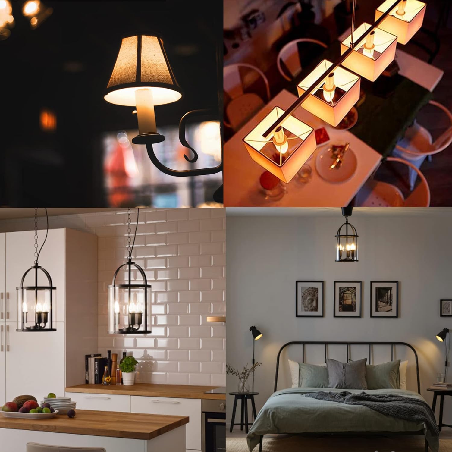 Dimmable LED Candelabra Light Bulbs 40W Equivalent E26 Base, B11 LED Chandelier Candle Light Bulbs, Frosted E26 Medium Base Candelabra Bulb 2700K Warm White, 6 Pack - Image 7