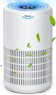 Air Purifiers for Home Large Room Up to 1500 Sq Ft, Tailulu H13 HEPA Air Filter Cleaner, Smoke Dust Pollen, 15dB Sleep Mode Air Purifiers for Bedroom Living Room, Kitchen, Office