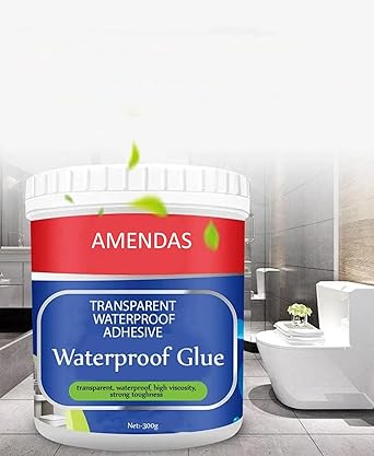 AMENDAS Transparent Waterproof Glue For Roof Water Leakage Solution Crack Seal Glue Powerful Silicone Sealant Wall Tile Leakage Anti-Leakage Agent Liquid Gel (300 ML)