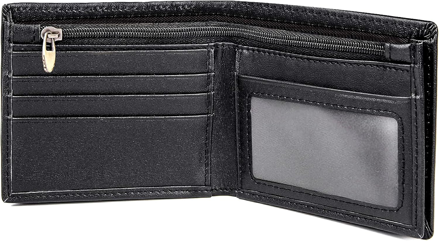 Polare Men's RFID Blocking Cowboy Genuine Natural Crazy Horse Leather Bifold Wallet