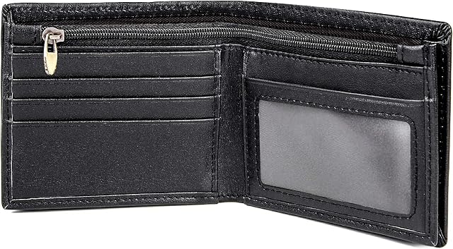 Polare RFID Blocage Cowboy Véritable Crazy Horse Naturelle Cuir Bifold Wallet pour homme