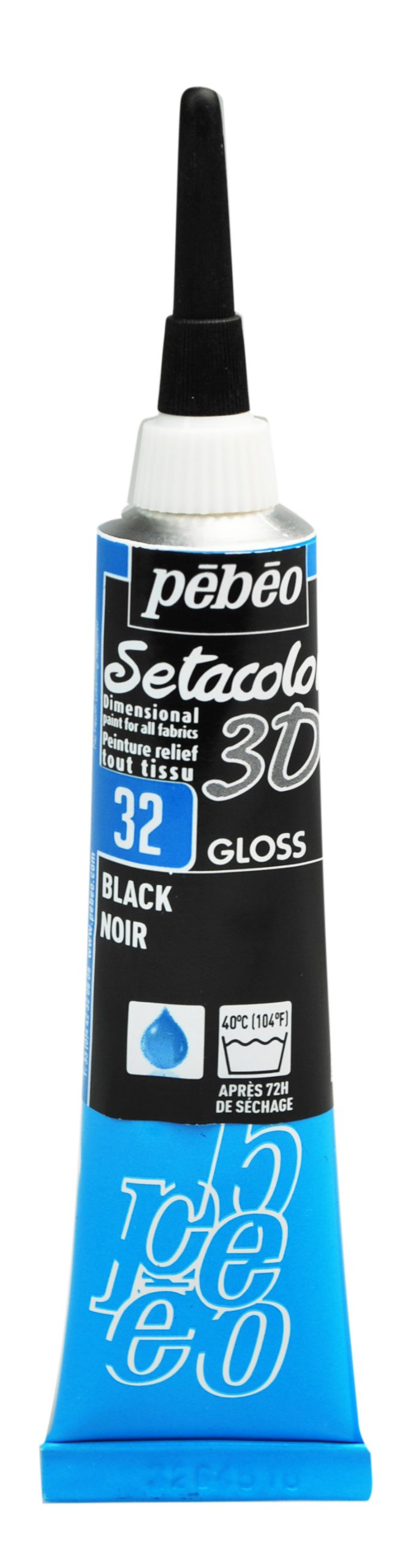 PEBEO Setacolor 3D Black Gloss Outliner - 20 ml