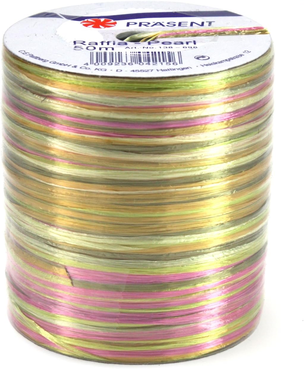 Morex Ribbon Pearl Raffia Fabric Ribbon Spool, 55-Yard, Holiday,138-699