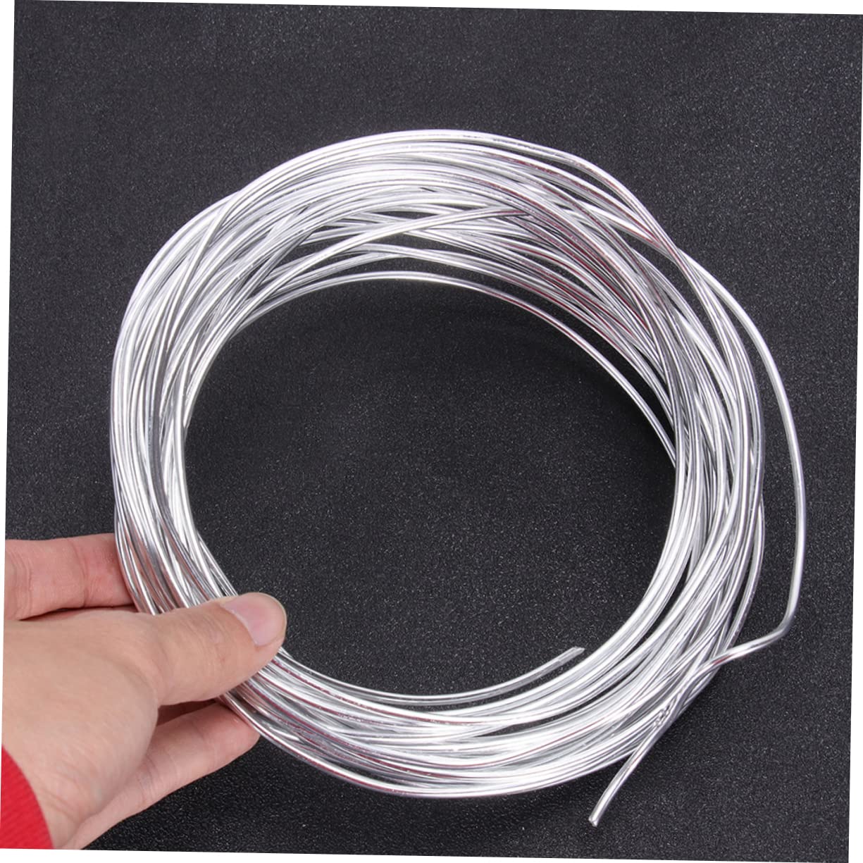 SHINEOFI 12rotoli Filo Di Alluminio Flessibile Per Diy Di Filo Metallico Per Creazione Di Skeletro Di Bambola e Modelli Argento Accessori Per Artigianato e Modellismo